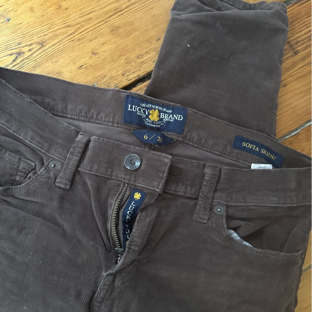Brown Corduroy Skinny Pant